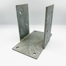 Load image into Gallery viewer, FENCE BRACKETS 6X6 ROUGH BRACKET NARROW THRU BOLT/LAG