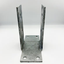 Load image into Gallery viewer, FENCE BRACKETS 4X4 DRESSED BRACKET NARROW THRU BOLT/LAG