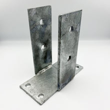 Load image into Gallery viewer, FENCE BRACKETS 6X6 DRESSED BRACKET NARROW THRU BOLT/LAG