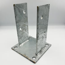 Load image into Gallery viewer, FENCE BRACKETS 4X4 DRESSED BRACKET SQUARE PLACE THRU BOLT/LAG