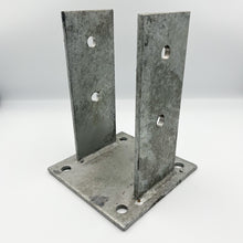 Load image into Gallery viewer, FENCE BRACKETS 4X4 DRESSED BRACKET NARROW THRU BOLT/LAG