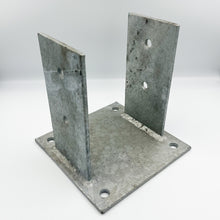 Load image into Gallery viewer, FENCE BRACKETS 6X6 ROUGH BRACKET SQUARE THRU BOLT/LAG
